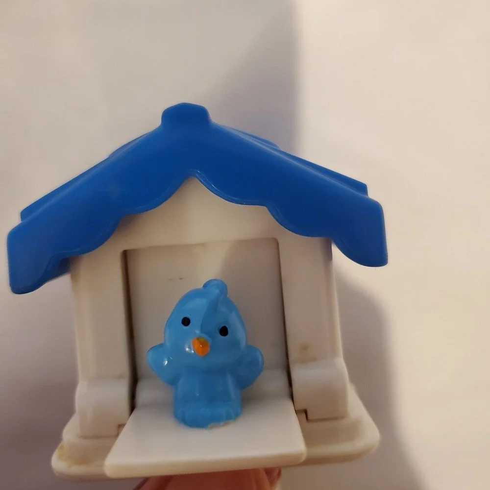 Fisher Price Little People Mail Box‎ Mailbox W/ Blue Bird House House Rare!